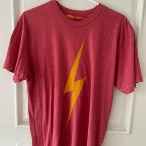 Aviator Nation red lighting bolt shirt